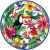 Palm Tropical Plates Pk8 21.9cm