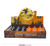 Halloween Orange and Black Candles with Light PK12