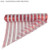 Deco Mesh Red and White 50cm x10m