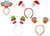 Christmas Headboppers Choice of 3 styles Santa Snowman or Reindeer