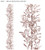 Glitter Mistletoe Garland Rose Gold 1.5m
