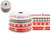 Christmas Ribbon Red Green White Pk4 Check Merry Chirstmas HoHoHo White Stars 1cm