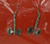 Vintage Gothic Metal Battle Axe Earrings