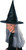 Black Witch Hat With Grey Hair Child