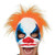 Clown Half Face Mask with Hair