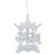 Glitter Carousel Tree Decoration Silver 16cm