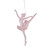 Glitter Ballerina Tree Decoration Blush 16cm