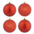 Baubles Red 10cm Pk4