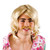 Gameshow Guy 70s Wig and Moustache Blonde