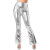 1970s Retro Flares Silver M to L Size 12 to 16