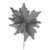 Grey Poinsettia with Silver Glitter Stem