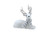 White Laying Down Reindeer with Scarf 30cm