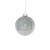 White Glass Bauble Snowflakes 9cm