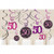 Pink Celebration Age 50 Swirl Decoration Pk12 Pink Celebration Age 50 Swirl Decoration Pk12