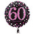 H100 18in Foil Balloon Age 60 Pink Celebration