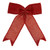 Glitter Bow Red 20cm