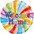 H100 18in Foil Balloon Welcome Home Swirl