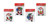 SANTA WINDOW STICKER 18cm GLITTER