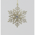 5in Glitter Snowflake Decoration Champagne