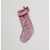 60cm Faux Fur Stocking Burgundy