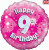 H100 18in Foil Balloon Pink Holographic Age 9