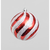 150MM Swirl Pattern Ball Red and White