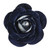 Velvet Clip Rose Navy 15cm