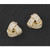 Love Knot Pave Knot Stud Earrings Gold Plated