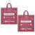 Red North Pole Woven Square Jumbo Bag