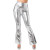 1970s Retro Flares Silver XS to S Size 6 to 10