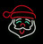 Santa Face 35x35cm USB LED Neon Flexi Strip