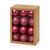 60mm Multi Finish Bauble Balls Pk24 Raspberry