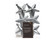 Glitter Stars Silver x6 7cm
