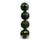 Baubles Pine Green 4x14cm Shatterproof
