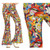 Hippie Flared Trousers Love and Peace Large Size 42 to 44