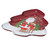 Deco plate tin Tree Shape with santa and tree and deer 25cm