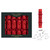 Exquisite Red Flock Handmade Christmas Crackers 13.5in Pk6