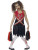 Zombie Cheerleader Black Red Medium Age 7 to 9 Years