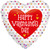 H100 18in Foil Balloon Valentine Mini Hearts