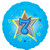 H100 18in Foil Balloon Blue Age 7 Star