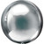 H200 Orbz Foil Balloon Silver