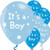 11in Latex Balloons Its A Boy Blue Pack 6