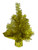 Christmas Tinsel Tree Gold 30cm