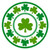Lucky Shamrocks Plates Pk8 22.9cm St Patricks