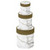 Marble White and Gold Round Gift Box 7x7x9cm Size 3