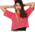 80s Fishnet T Shirt Neon Pink