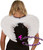 Feathered Angel Wings White 60cm