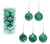 60mm Baubles 30 Pieces Mixed Green