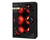 Shatterproof Baubles 6x8cm Red