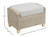 Dijon Natural Wash Footstool
